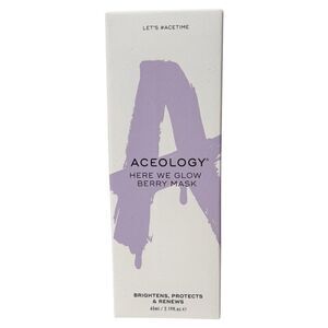 ACEOLOGY Here We Glow Berry Mask 65 ml/2.19 fl oz Full Size NIB‎
